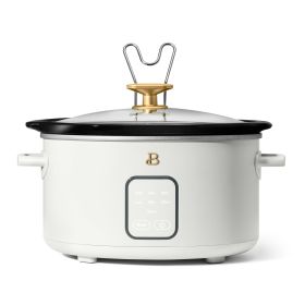 4Qt Slow Cooker with Touch-Activated Display, White Icing by Drew Barrymore
